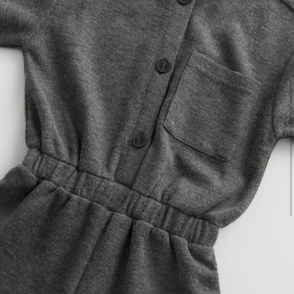 Zara Kids Gray Button Front Jumpsuit size 10 years - Picture 3 of 7